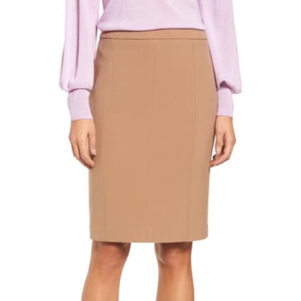 Nordstrom Halogen Tan/Beige Pencil Skirt